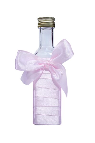 Recostore Sticluta mir cu panglica roz deschis botez, 100 ml, REC332