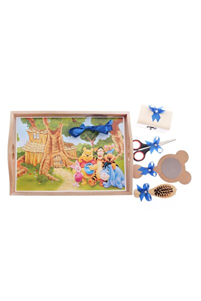 Recostore Tava mot, Winnie The Pooh , 6 piese, albastru electric, 35x20 cm,REC1967/12