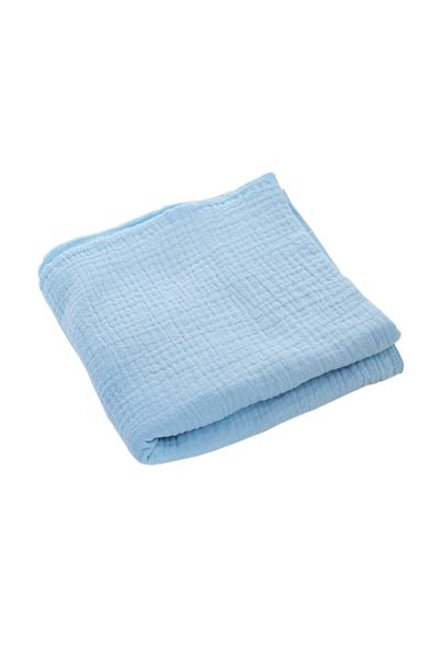 Recostore Pled din MUSELINA, bleu, 70x70 cm, REC3036-1