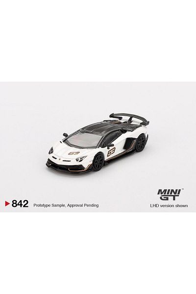 mini gt Lamborghini Aventador Svj 63 Bianco Asopo 842