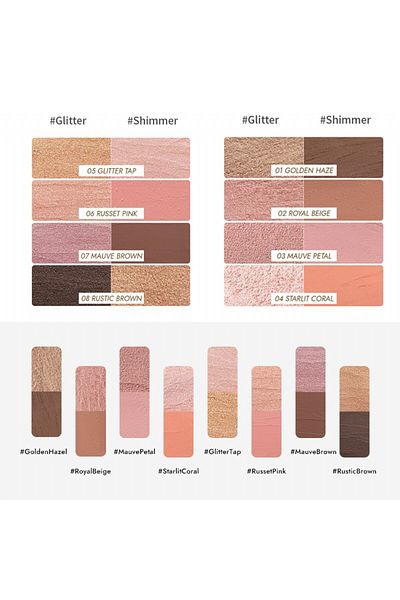 Merythod Twotone Shadow 01 Golden Hazel - Double Tone, Sponge Eyeshadow Pen