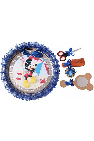 Recostore Tava mot cu Mickey Mouse , 30 cm, albastru eletric, 6 piese,REC1969/59