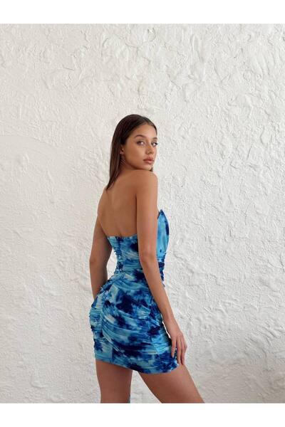 Misscix DreamGlow Strapless – Yazın Rüyası Elbise