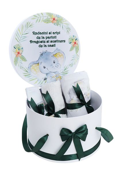 Recostore Suitcase, Elephant, Green, 8 pieces, REC2512
