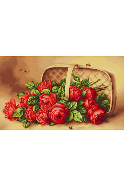 EleganTShoP Luca-S Kanaviçe Etamin Kiti (iplik, iğne, kumaş) 57*35 cm B499