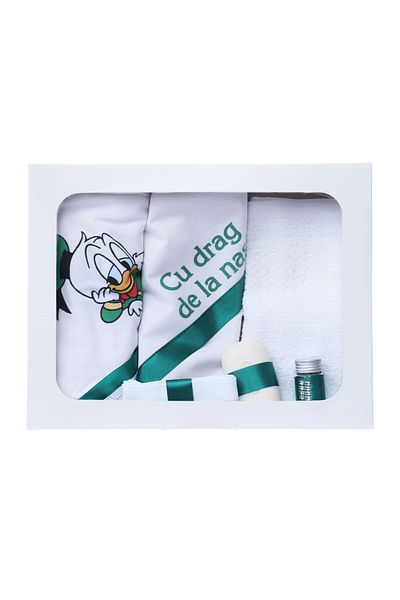 Recostore Trusou cu Donald Duck botez, 6 piese, albastru electric, REC2225