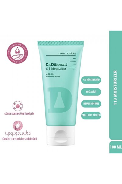 Dr.Different 113 Moisturizer - Yağlı ve Hassas Cilt Tipleri İçin Yağ Asidi İç...