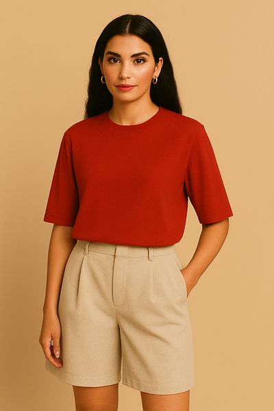 Le Touche Basic Women's T-Shirt Regular Oversize T-Shirt
