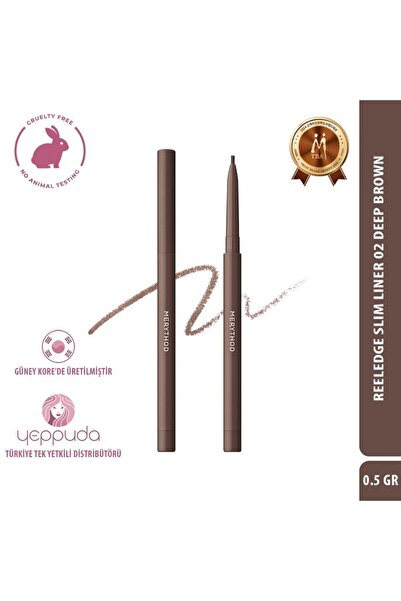 Merythod Fine Tip Brown Eyeliner Reeledge Slim Liner 02 Deep Brown