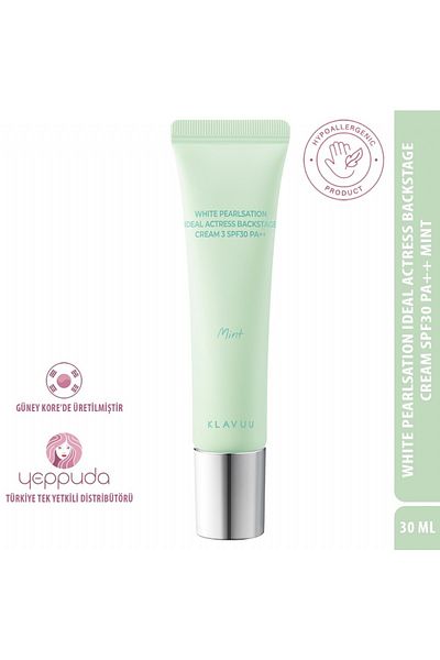 Klavuu Skin Tone Brightening Longlasting Tone-Up Cream Containing Korean Pearl Spf30 Pa Mint Ideal Actress