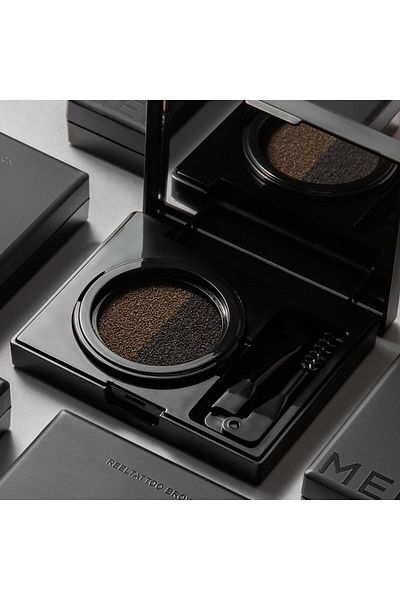 Merythod Long-Lasting Eyebrow Shadow & Brow Shaping Kit with Dual Tone and Dual Brush Reeltattoo Br