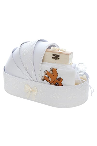 Recostore Παιδικό καροτσάκι, κεντημένο με τον Simba, ιβουάρ, 8 τεμάχια, REC50...