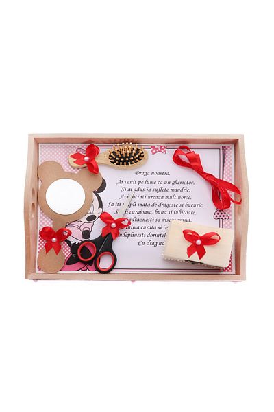 Recostore Minnie Mouse tray, 6 pieces, red, 35x20 cm, REC1967/41