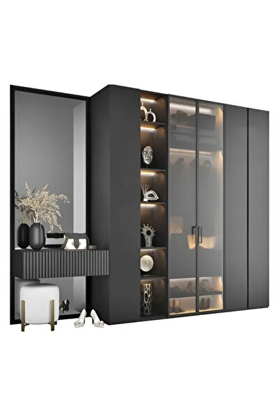 PalmirAtic Gardrop lüks makyaj masalı LED aydınlatma sistemli