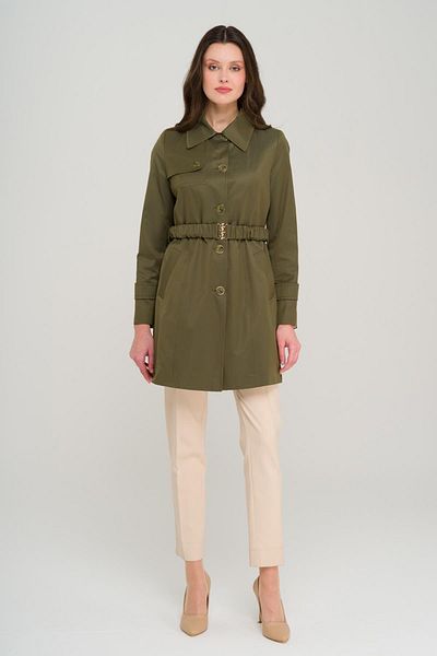 Olcay Gefütterter kurzer Trenchcoat mit Gürtel und wasserabweisendem Futter A.HAKI 6684
