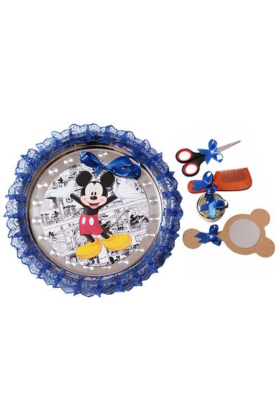Recostore Tava mot cu Mickey Mouse , 30 cm, albastru electric, 6 piese,REC1969/55