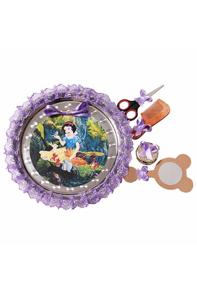 Recostore Tava mot cu Alba ca Zapada , 30 cm, lila, 6 piese,REC1969/3