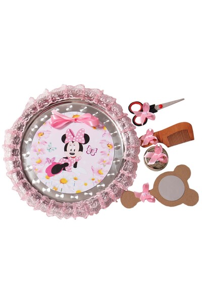 Recostore Tava mot cu Minnie Mouse , 30 cm, roz, 6 piese,REC1969/15