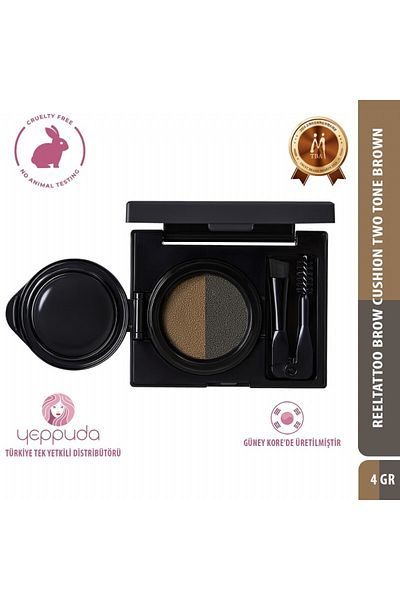 Merythod Long-Lasting Eyebrow Shadow & Brow Shaping Kit with Dual Tone and Dual Brush Reeltattoo Br