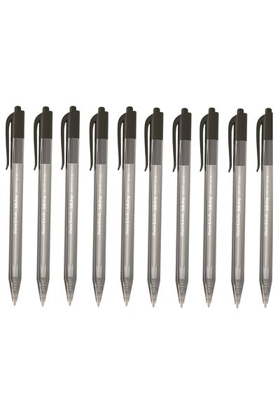 Paper-Mate Paper Mate Ballpoint Pen Black Inkjoy 100 Rt Ulv (Top Push) (10 Pieces)