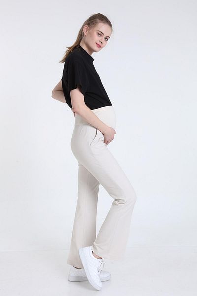 LİYACA Maternity Pants - Beige - Long