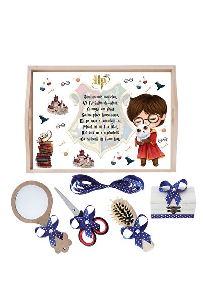 Recostore Tava mot baieti Harry Potter, bleumarin, 6 piese, 35x20 cm, REC1967/160