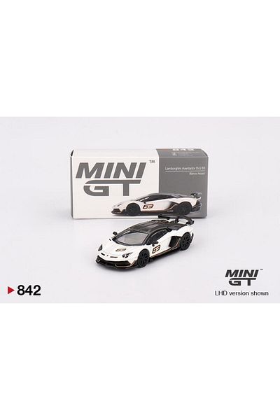 mini gt Lamborghini Aventador Svj 63 Bianco Asopo 842