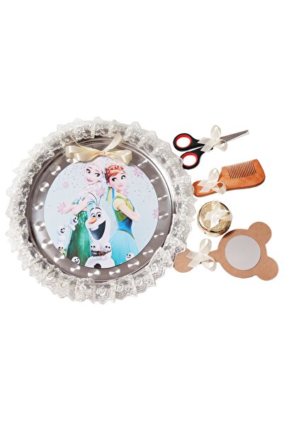 Recostore Tava mot cu Ana si Elsa , 30 cm, ivoire, 6 piese,REC1969/44