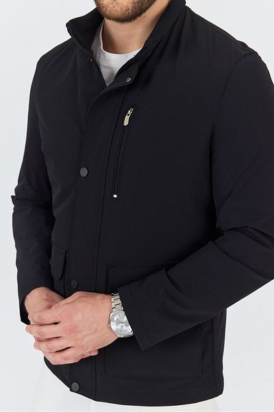 EnricoBASELLİ Judge Collar Summer Coat