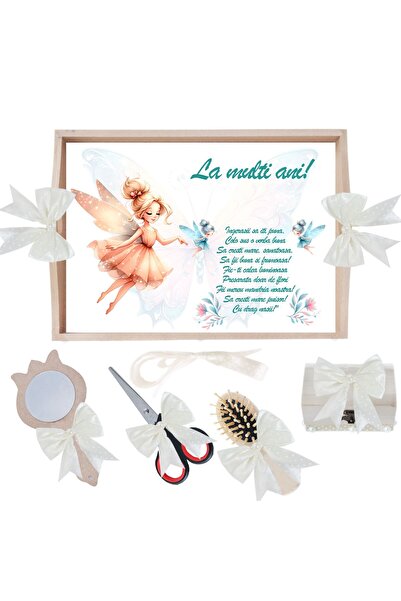 Recostore Tava mot fete, Tip Zana, ivoire, 6 piese, 35x20 cm, REC1967/319