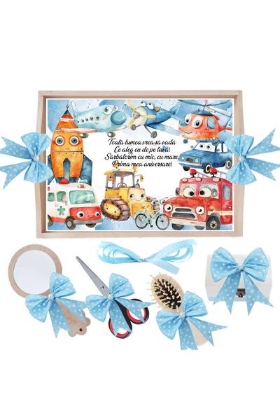 Recostore Σετ δίσκων κοπής, με χειροτεχνίες, μπλε, 6 τεμάχια, 35x20 cm, REC19...