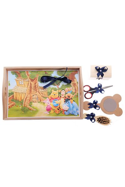Recostore Tray mot, Winnie The Pooh, 6 pieces, navy blue, 35x20 cm, REC1967/15