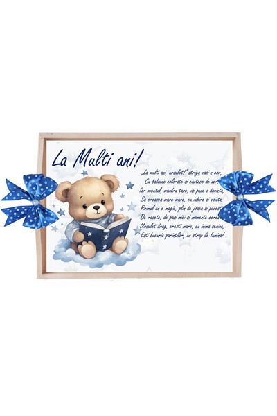 Recostore Set tava taiere mot, Tip Ursulet, albastru electric, 6 piese, 35x20 cm, REC1967/312