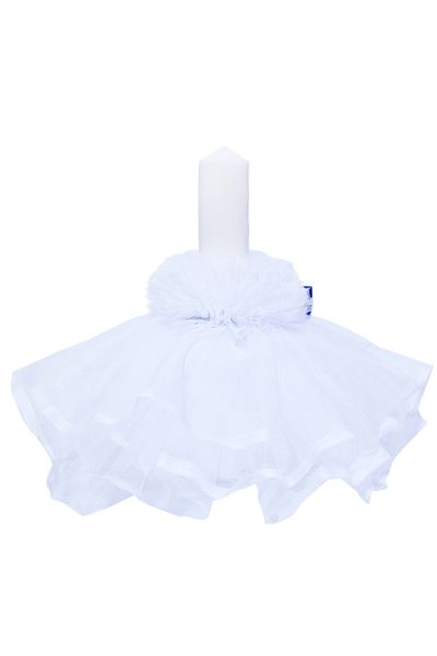Recostore Lumanare alba botez, cu Mickey Mouse30x5 cm, REC142