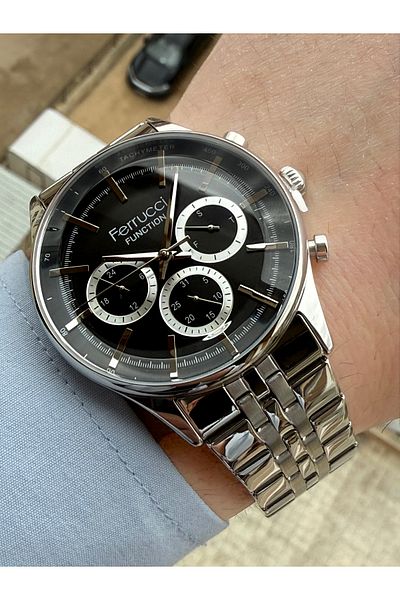 Ferrucci Men's Wrist Watch with Indicators Active Authentic Guarantee