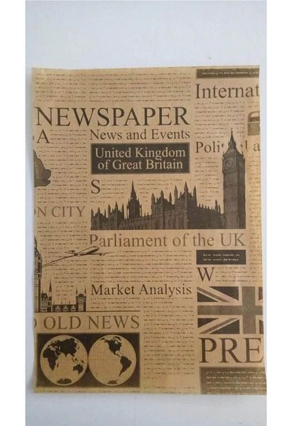 Anadolu Saray 150 Pcs Self Mixed Newspaper Vintage Patterned Paper |   150 Patterned Presentation Paper