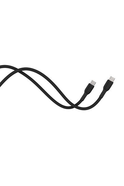 Gizmo Qizmo USB-C To USB-C Charging Cable Black Fabric