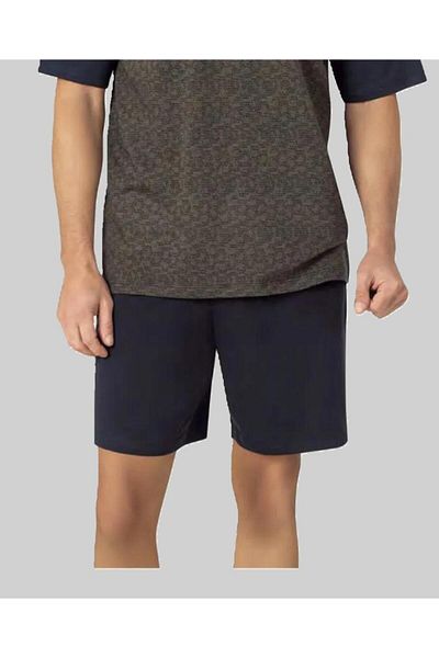 Pierre Cardin Men's Dowry Boxed 100% Cotton Jacquard 3 Piece Short Sleeve Pajama Suit