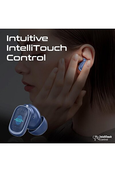 Promate TWS Earbuds Lush-Pro Blue — 6H Playtime, HD Mic, IntelliTouch, IPX4
