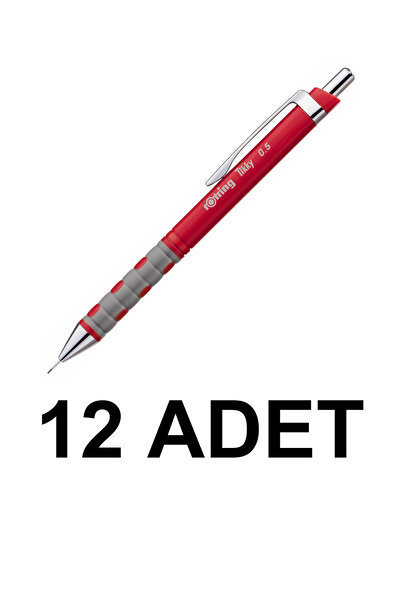 Rotring 12 ADET VERSATİL KALEM TIKKY 0.5 KIRMIZI 1904699