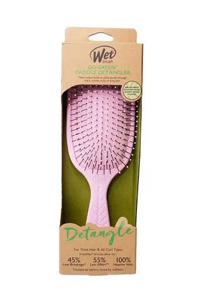 Wet Brush Wetbrush Go Green Paddle Detangler Hair Brush, Pink