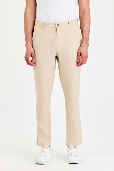 Wellalux Side Pocket Linen Chino Pants