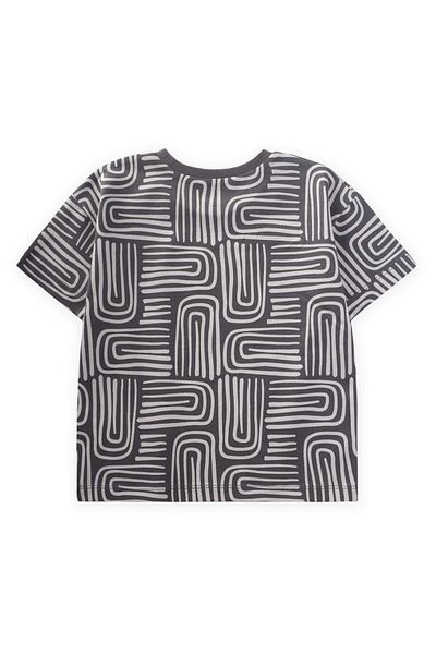Cigit Μπλουζάκι με σχέδιο Boho 2-10 ετών Anthracite