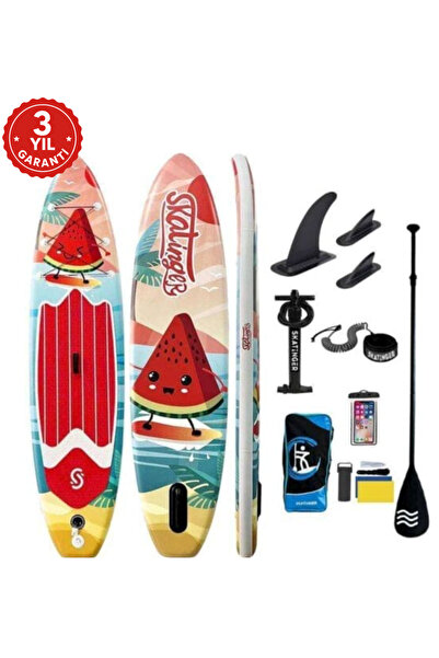 Skatinger 3 Yıl Garantili Watermelon 11' 335 Cm Sup Paddle Board Şişme Sörf T...