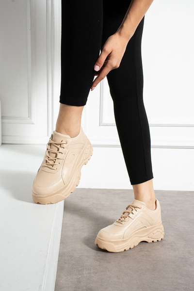 Ayax Ten Yüksek Taban Günlük Kadın Sneaker