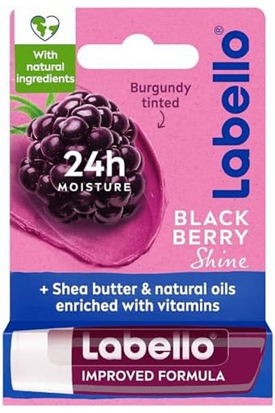 LABELLO Lip Balm Blackberry Shine, (4.8g)