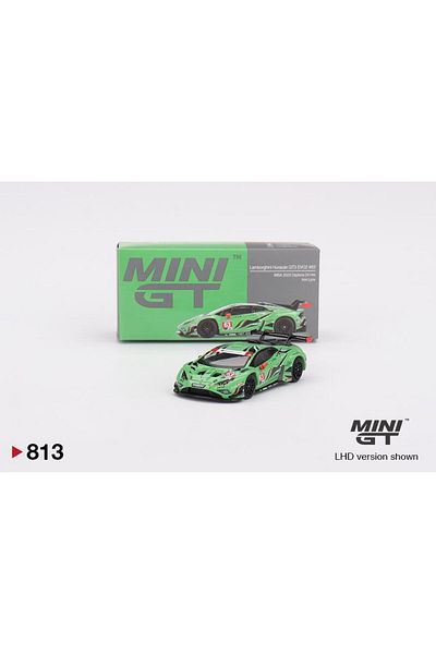 mini gt Lamborghini Huracan Gt3 Evo2 # 63 Iron Lynx Imsa 2023 Daytona 24 Hrs 813