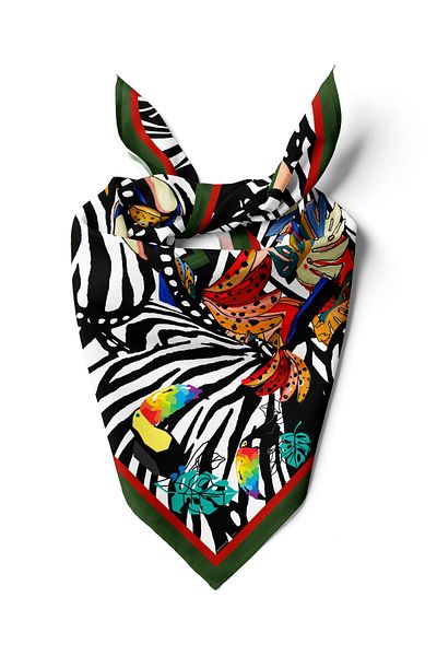 Modabutik باندانا مصممة من ABSTRACK PARROT DG12419