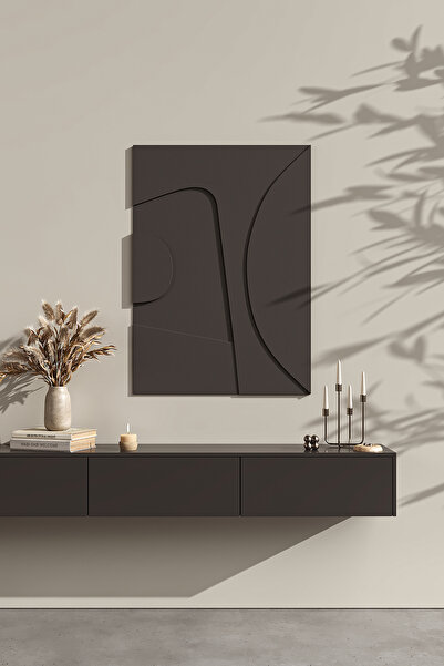 KEIN Bohem Dokulu Dekoratif Kanvas Tablo – Modern 3d Alçı Kabartmalı Duvar Sa...