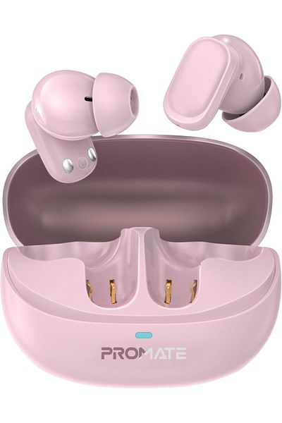 Promate TWS Earbuds With 6Hrs Playtime, HD Microphone for Immaculate Calls, IntelliTouch Controls, I